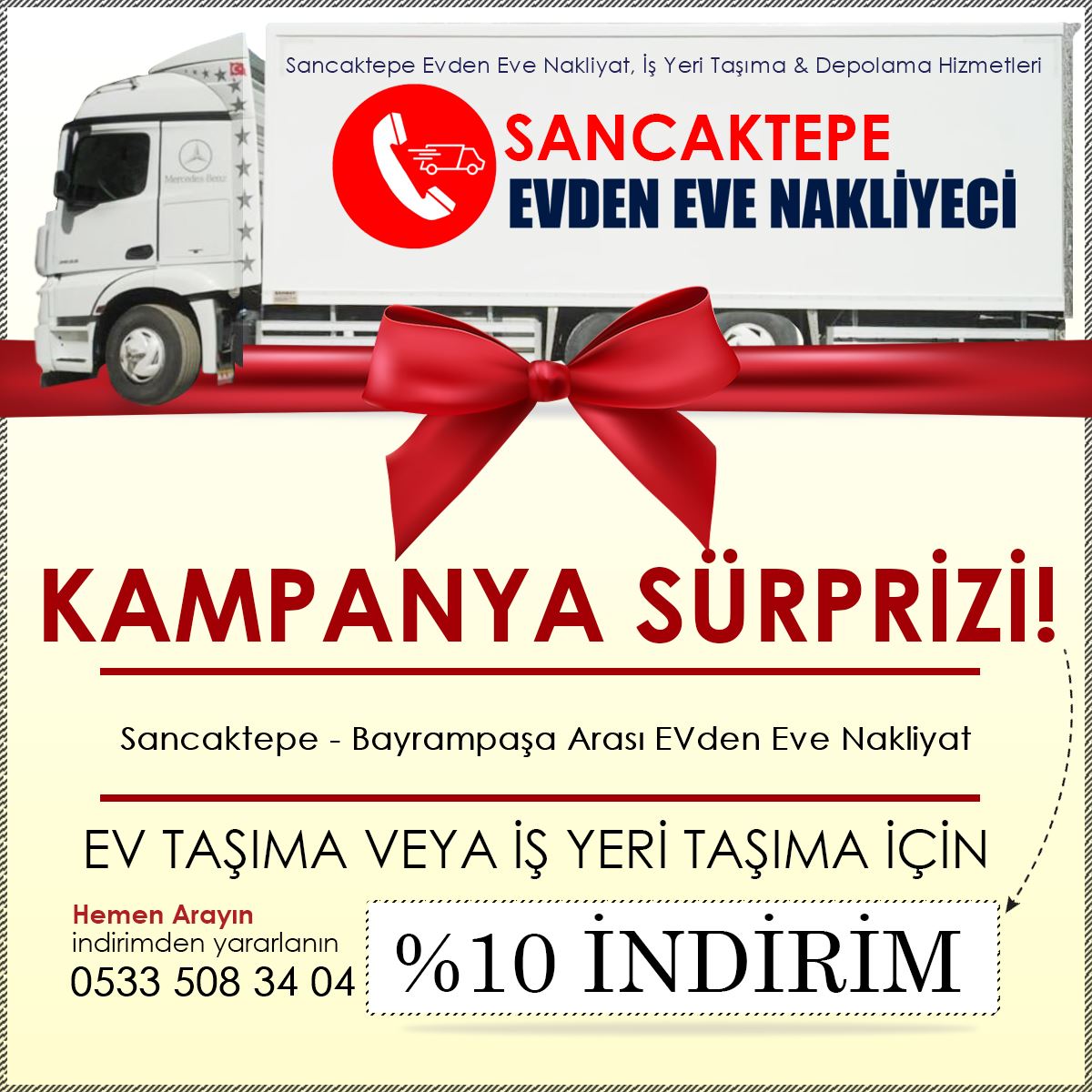Sancaktepe - Bayrampaşa Arası EVden Eve Nakliyat